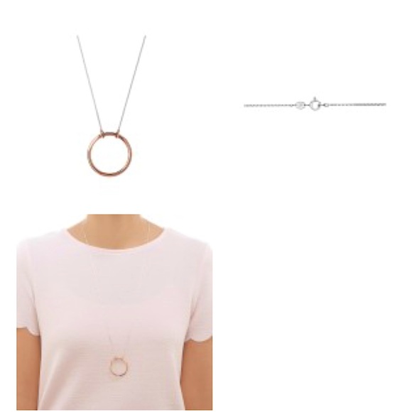 18ct solid Rose gold Links London long chain pendant - Picture 6 of 6